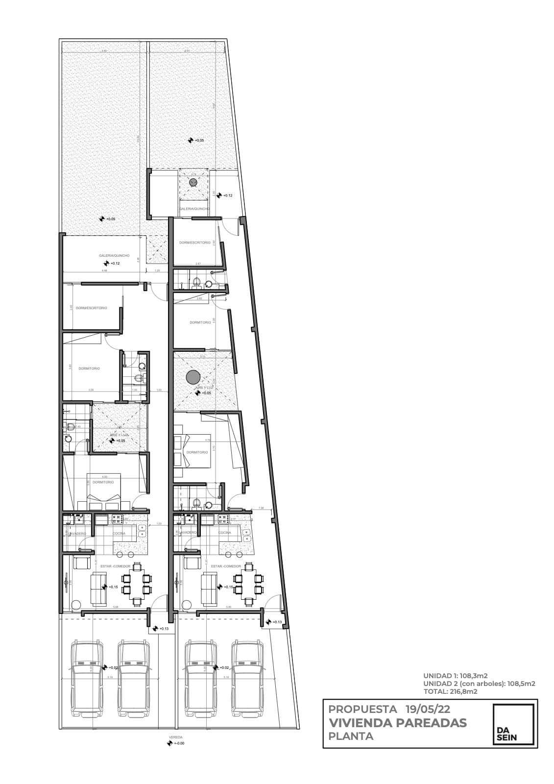 Planta de las dos unidades